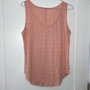 Linen blend light peach tank top by Old Navy Top Sleeveless Style